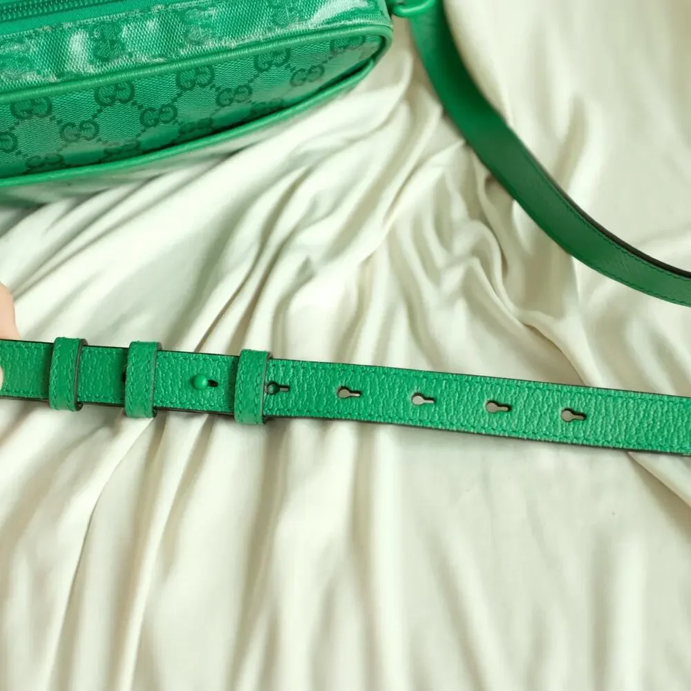 Gucci GG Crystal Mini Crossbody - Green Canvas